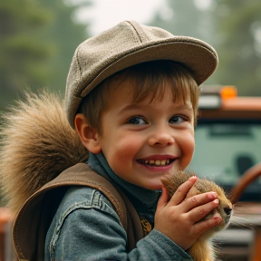 A Boy and His Truck