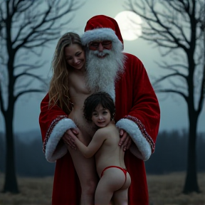 Nudist Santa Surprise