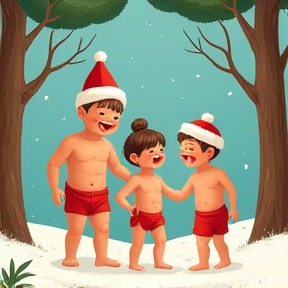 Nudist Holiday Joy