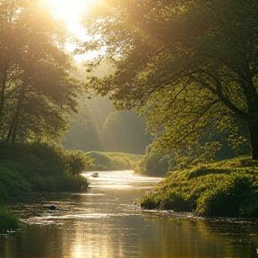 Gentle River Flow