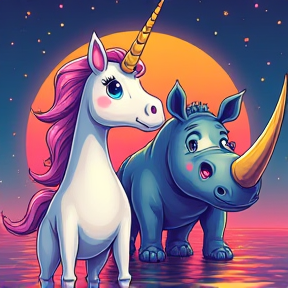 Unicorns Rule Rhinos Drool