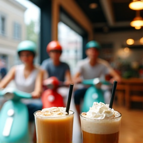 Scootin' for Lattes