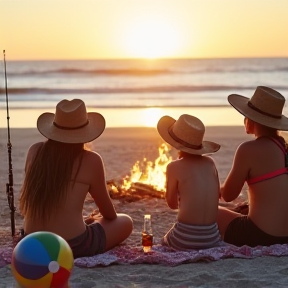 Camping Nights by the Shore