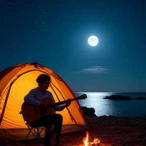 Camping Nights by the Shore