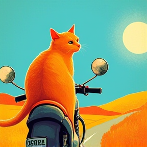 The Motorbike Cat