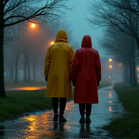 Rain Coats and Wet Grasses