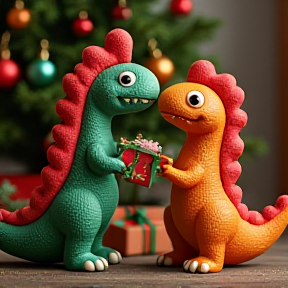 A Dino Christmas Surprise