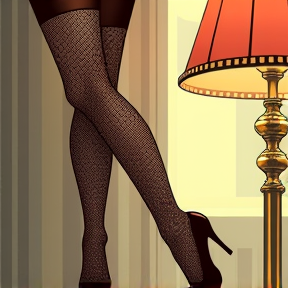 Glowing Leg Lamp