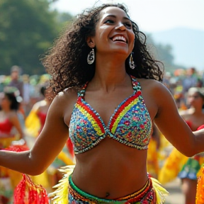 Bailando na Praia