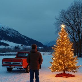 Christbaum Loben in Kiwi Land