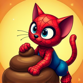 Baby Spidey Kitten Pooping Song