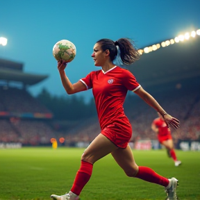 La footballeuse Majoie 