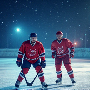 Weihnachtlich über Eishockey