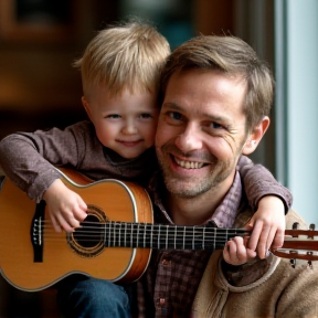 Verrückte Vater und Sohn