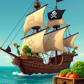 Pirates eat their broccoli