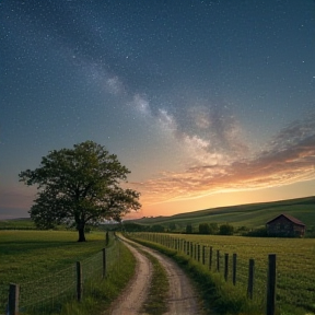 City Lights and Country Skies