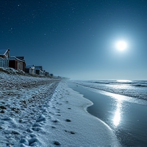 Snow on the Beach 