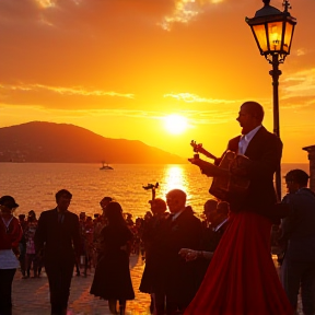 Atardecer Dorado en Málaga