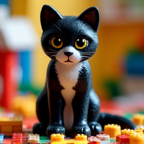 Lego Tuxedo Cat