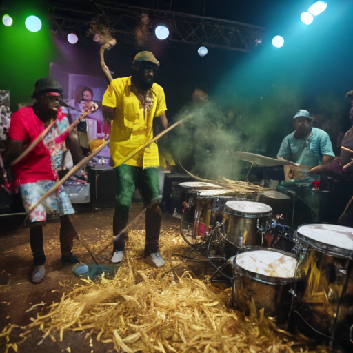 Stage Fries and Curry Goat