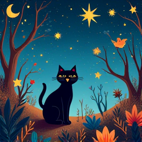 The Cat and the Moon