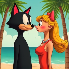 Felix the Cat in Love