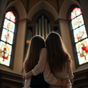 Marie and Darie in the Crypt