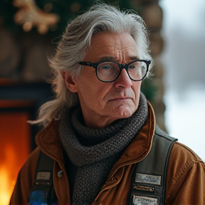 Papy Robert et son paramoteur à Noël