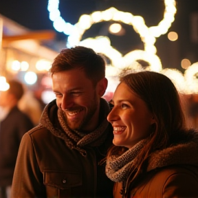 Andi und Elke auf dem Weihnachtsmarkt