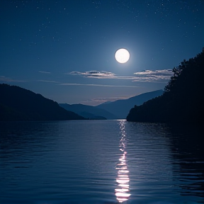 Full moon in the nights of Tokyo