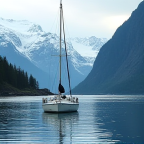 Sailing in Alaska