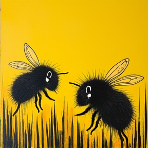 Frizzy Busy Bees