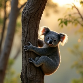 Koala in the trees