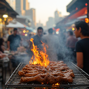 Kambing Grill Station