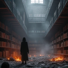 The room of knowledge burned to ashes