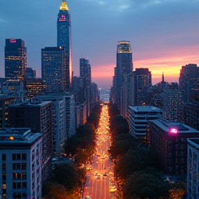 City Lights and Country Fields