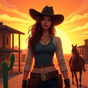 Cassie the Trigger-Happy Cowgirl