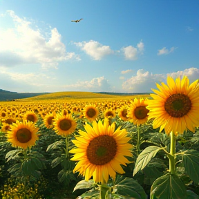 "Field of Sunflowers" -Original by ImagesDesigns Images