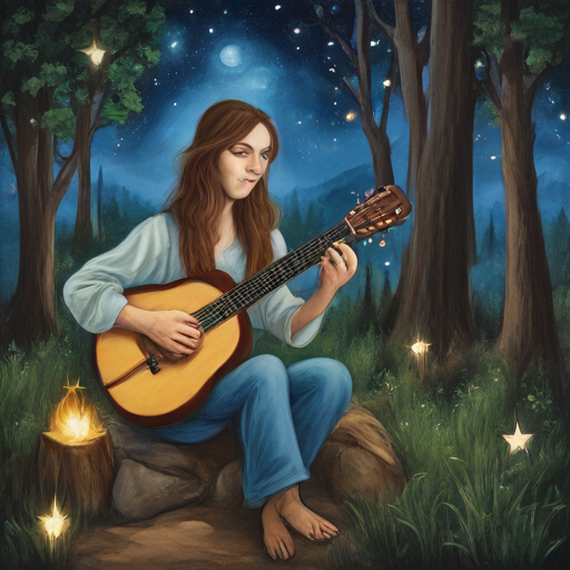 Magic. With my mandolin in hand, watch our spirits glow -Original by ImagesDesigns Images