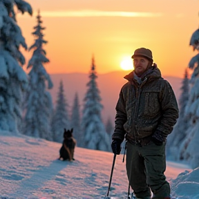 Betrunkener Skifahrer siniert über seinen verstorbenen Schäferhund