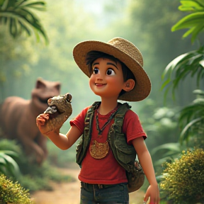 Antonio y Lucía en la Aventura del Dinosaurio