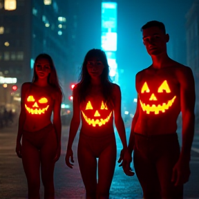 naked halloween