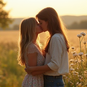 First Kiss in the Moonlight