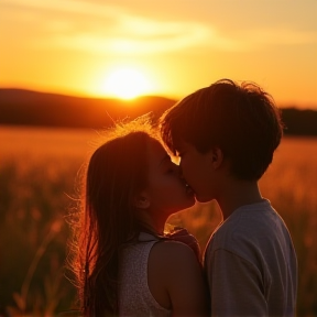 First Kiss in the Moonlight