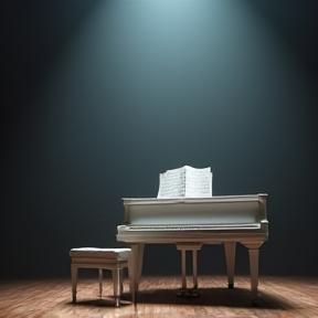 A white piano 2