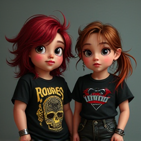 Red-Haired Rebel, Blue-Haired Princess