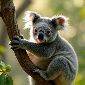 Koala in the trees