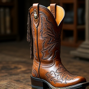 Cowboy's fancy boots