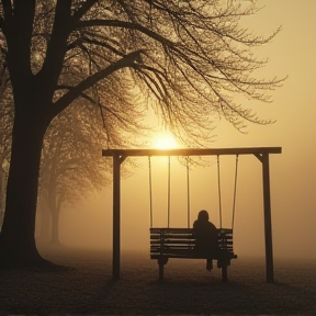 Empty Porch Swing