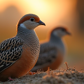 Quail and the lark